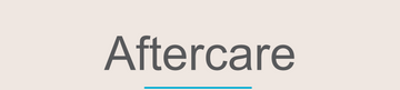 Text 'Aftercare' on a light gray background