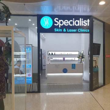 Specialist Skin & Laser Clinics Albury clinic storefront at Myer Centrepoint