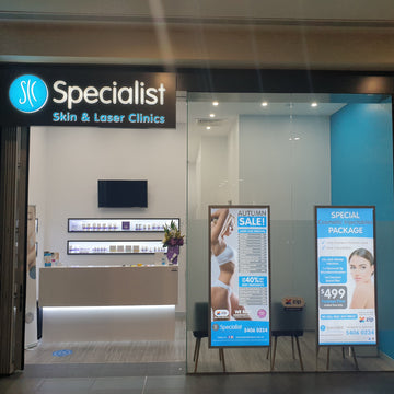 Specialist Skin & Laser Clinics Bendigo clinic storefront at Bendigo Marketplace